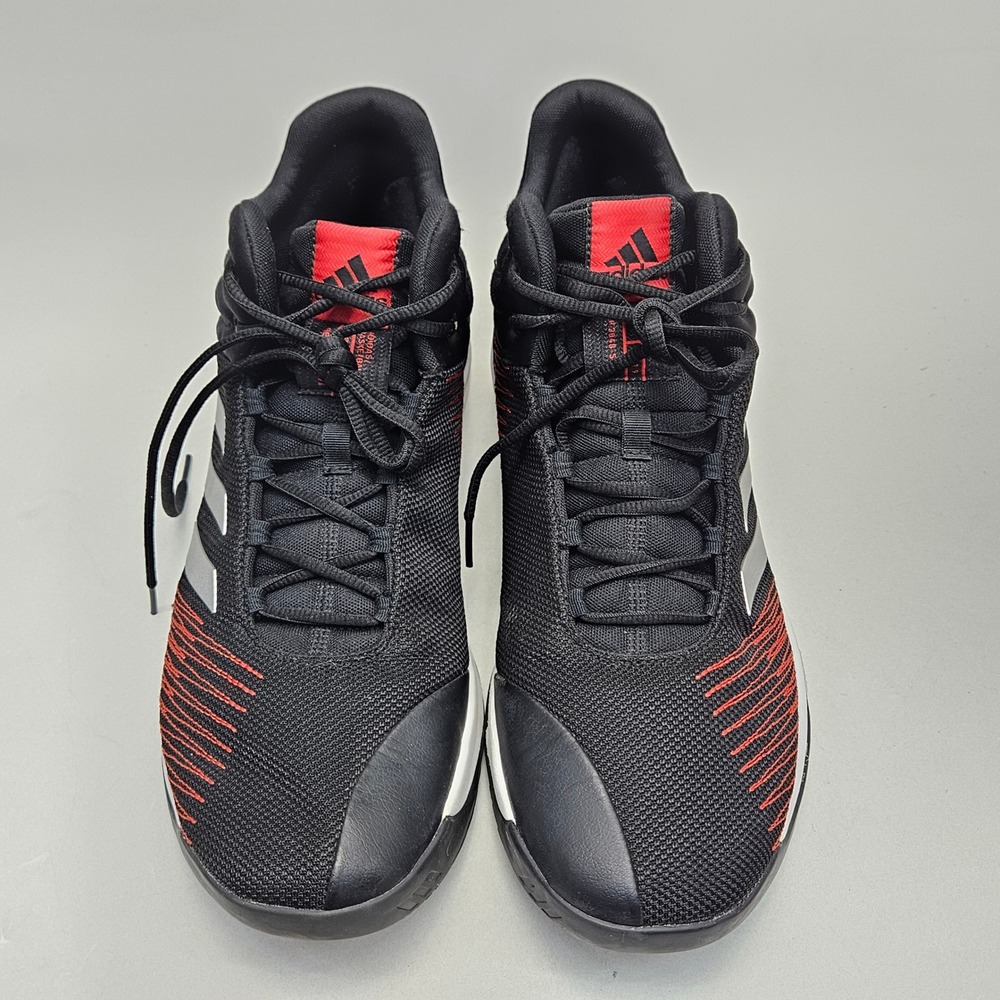 Adidas Pro Spark 2018 Black Red Silver Basketball Shoes Mens 15 F99892 - Picture 9 of 13
